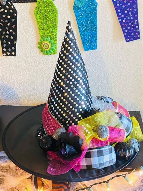 Economical witch hat found at a dollar store